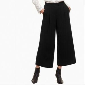 aritzia Babaton wide leg cropped black pants